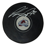 Gabriel Landeskog Autographed Colorado Avalanche Logo Puck Beckett 36925