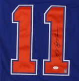 Mark Messier Signed Edmonton Oilers Jersey (JSA) 6xStanley Cup Champion Center