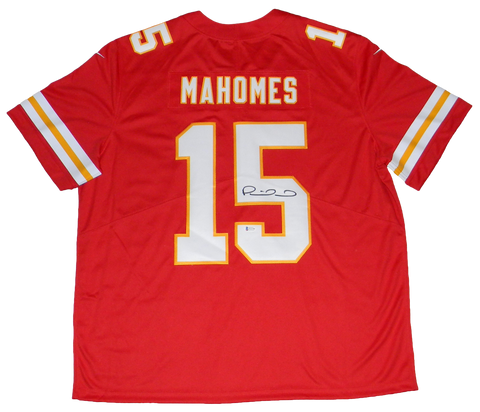 Patrick Mahomes Autographed Kansas City Chiefs Red Nike Limited Jersey Beckett