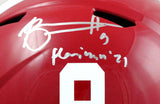 Bryce Young Autographed Alabama Crimson Tide F/S Speed Helmet w/Heisman-BAW Holo