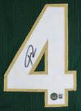 Giannis Antetokounmpo Authentic Signed Green Pro Style Jersey BAS Witnessed