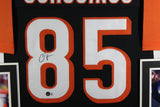 CHAD JOHNSON (Bengals black SKYLINE) Signed Autographed Framed Jersey Beckett