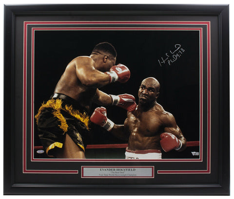 Evander Holyfield Signed Framed 16x20 Boxing Photo Fanatics