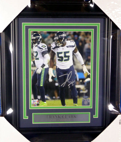 FRANK CLARK AUTOGRAPHED SIGNED FRAMED 8X10 PHOTO SEAHAWKS MCS HOLO 146638