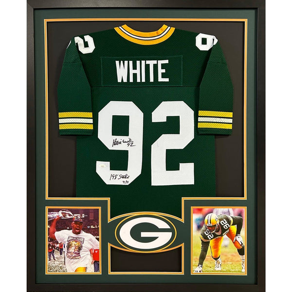 Reggie White Autographed Signed Framed Green Bay Packers Rare Jersey JSA