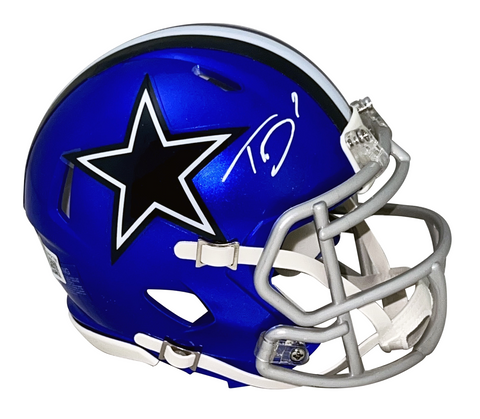 TREVON DIGGS AUTOGRAPHED SIGNED DALLAS COWBOYS FLASH MINI HELMET BECKETT