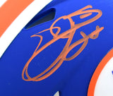 Emmitt Smith Autographed Florida Gators Blue Speed Mini Helmet- Beckett W Holo