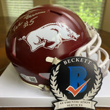 Darren McFadden Autographed Signed Arkansas Razorbacks Mini Helmet Beckett