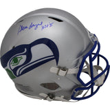 Steve Largent Autographed Seattle Seahawks Authentic TB Spd Helmet Beckett 38548