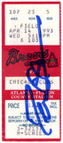 Deion Sanders Autographed Atlanta Braves 4/14/1993 vs Cubs Ticket BAS 37184