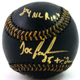 Doc Gooden Autographed Rawlings OML Black Baseball W/ 3 Inscriptions- JSA W Auth