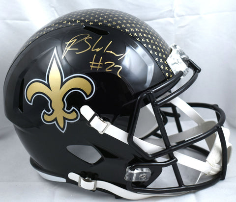 Rashid Shaheed Autographed Saints F/S Alt 22 Speed Helmet - Beckett W Hologram