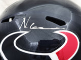 NICO COLLINS AUTOGRAPHED TEXANS BLUE FULL SIZE SPEED HELMET BECKETT 224742