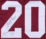 Billy Sims Signed Oklahoma Sooners Jersey Inscribed "H.T-78" (JSA COA) Lions R.B