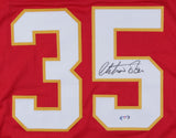 Christian Okoye Signed Chiefs Jersey (PSA COA) NFL Rushing Yards Ldr 1989