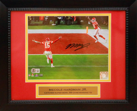 Mecole Hardman Jr Signed Chiefs Super Bowl 58 Touchdown Framed 8x10 Photo Becket