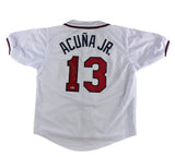 Ronald Acuna Signed Atlanta Custom White Jersey