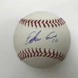 Autographed/Signed EDWIN ENCARNACION Yankees Rawlings ROML Baseball JSA COA Auto