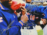 Mike Tyson, Dwight Gooden, Darryl Strawberry Signed 18x22 Framed Photo (JSA COA)