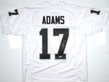 Davante Adams Autographed White Pro Style Jersey-Beckett W Hologram *Silver *Up