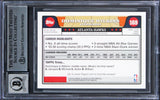 Hawks Dominique Wilkins Signed 2008 Topps Gold Foil #169 Card Auto 10! BAS Slab