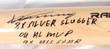 Vladimir Guerrero Sr. Signed Blonde Pro Baseball Bat w/3 Ins.-BAW Holo