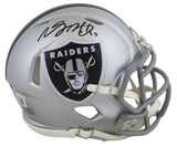 Raiders Davante Adams Authentic Signed Speed Mini Helmet BAS Witnessed