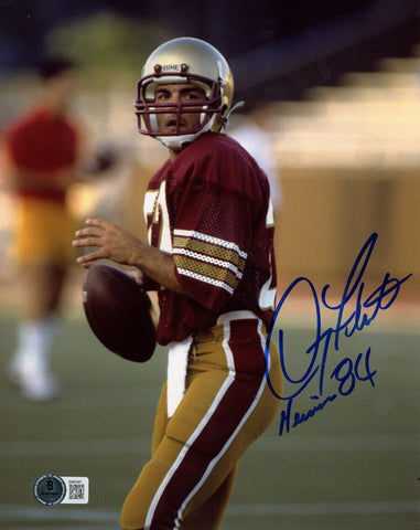 Doug Flutie Signed Boston College Eagles 8x10 Photo Heisman Beckett 47246