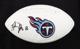 Treylon Burks Signed Tennessee Titans Logo Football (Beckett) 2022 1st Rnd Pk WR