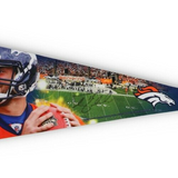 Tim Tebow Signed Tim Tebow Denver Broncos Pennant Flag (Tebow) Florida Gators QB