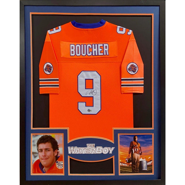 Adam Sandler Autographed Signed Framed The Waterboy Bobby Boucher Jersey JSA