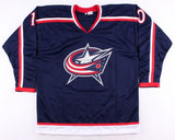 Alexander Wennberg Signed Blue Jackets Jersey (Beckett COA) Columbus Center