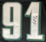 Fletcher Cox Philadelphia Signed Black Football Jersey JSA ITP