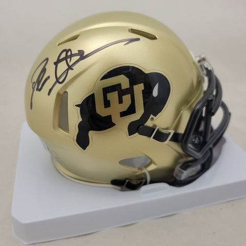 DEION SANDERS SIGNED COLORADO BUFFALOES SPEED MINI HELMET BECKETT QR