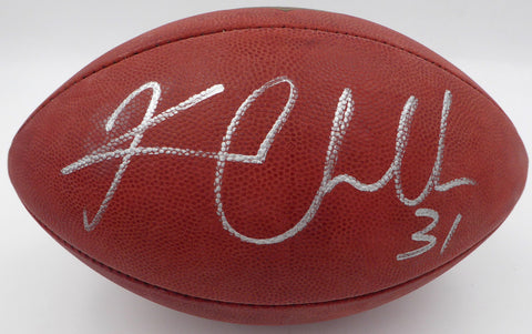 Kam Chancellor Autographed NFL Leather Football Seattle Seahawks MCS Holo #68161