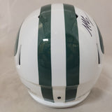 MALACHI CORLEY SIGNED NEW YORK JETS FS THROWBACK SPEED REPLICA HELMET BECKETT QR