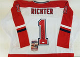 Mike Richter Signed Team USA 1998 Jersey (JSA COA)1994 Rangers Stanley Cup Champ