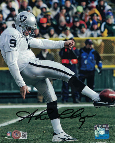 Shane Lechler Autographed/Signed Oakland Raiders 8x10 Photo Beckett BAS 34188