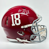 Nick Saban Signed Alabama Crimson Tide FS Authentic Helmet w/ Roll Tide Beckett