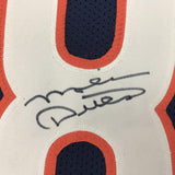 Autographed/Signed MIKE DITKA Chicago Blue Stat Football Jersey JSA COA Auto