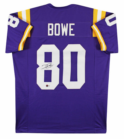 LSU Dwayne Bowe Authentic Signed Purple Pro Style Jersey BAS Witnessed