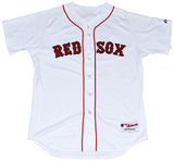 DUSTIN PEDROIA AUTOGRAPHED BOSTON RED SOX #15 WHITE MAJESTIC JERSEY STEINER