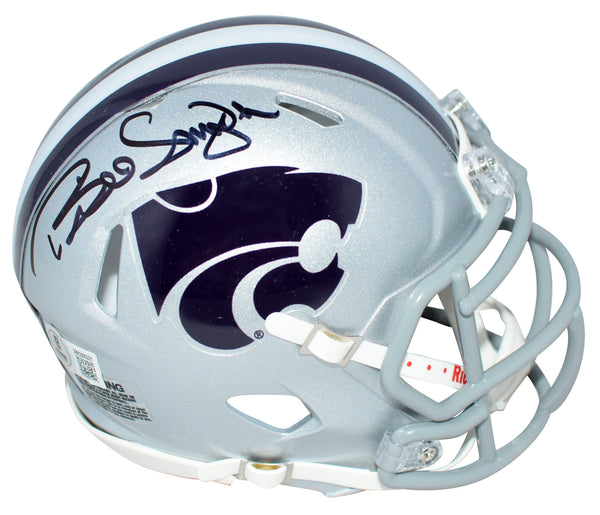 BILL SNYDER AUTOGRAPHED KANSAS STATE WILDCATS SPEED MINI HELMET BECKETT