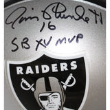 Jim Plunkett Autographed Oakland Raiders VSR4 Mini Helmet SB MVP Beckett 40059