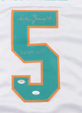 Sean Young Signed Jersey Inscribed "Laces Out !" (PSA COA) Ace Ventura /Dolphins