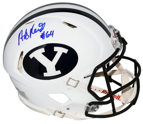 ANDY REID AUTOGRAPHED SIGNED BYU COUGARS AUTHENTIC SPEED HELMET BECKETT