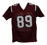 Bryan Edwards Autographed/Signed College Style Red XL Jersey BAS 33190