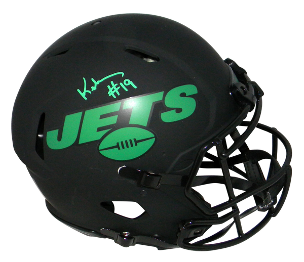 KEYSHAWN JOHNSON SIGNED NEW YORK JETS ECLIPSE SPEED AUTHENTIC HELMET JSA