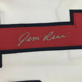 Autographed/Signed JIM RICE Boston White Baseball Jersey JSA COA Auto