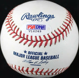 Rays James Loney Signed Authentic OML Baseball Autographed PSA/DNA #V16249